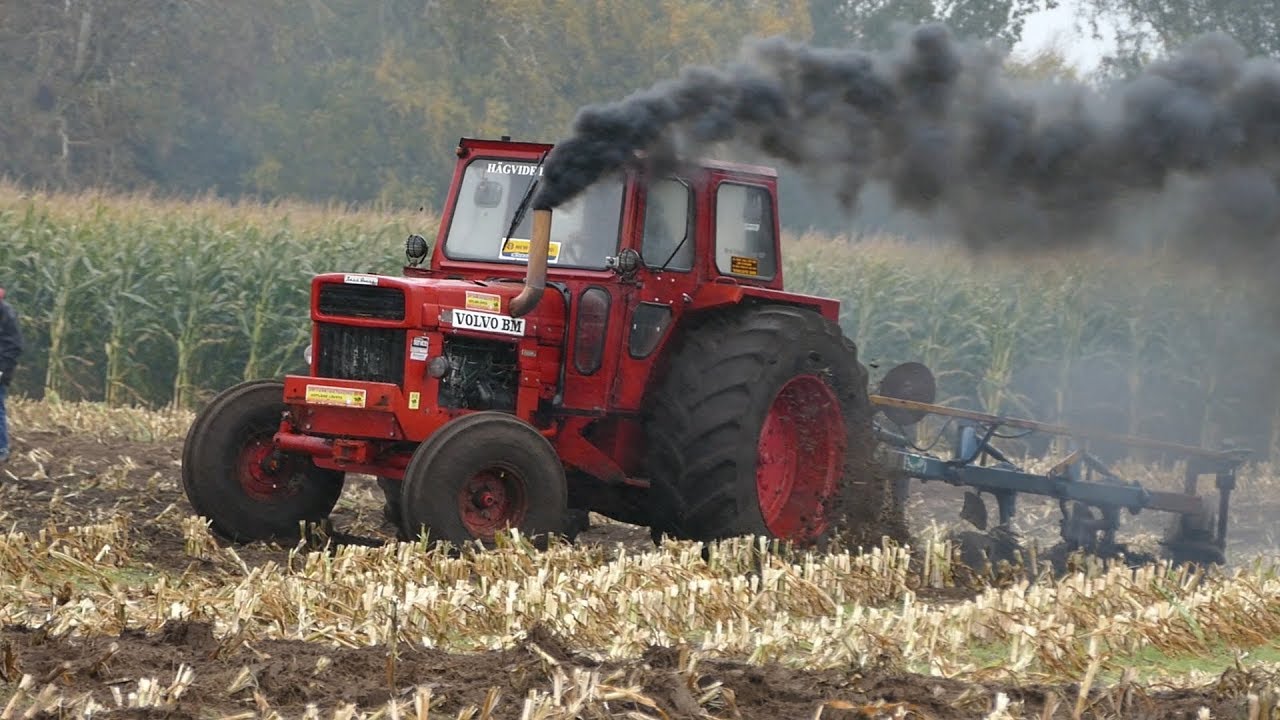 Speed Ploughing / Hastighedplöjning Laholm 2017 | Volvo BM 810 Turbo Ploughing w/ 4-Furrow Plough