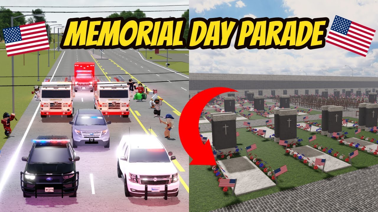 Greenville, Wisc Roblox l Memorial Day Parade Special Roleplay