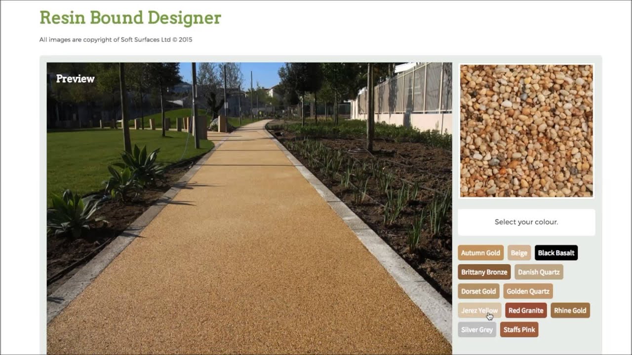 Create your own Resin Gravel Surfacing