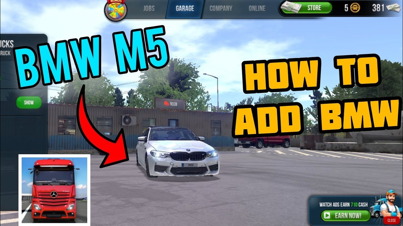 How to add bmw car in truck simulator :ultimate  🤯 full process|