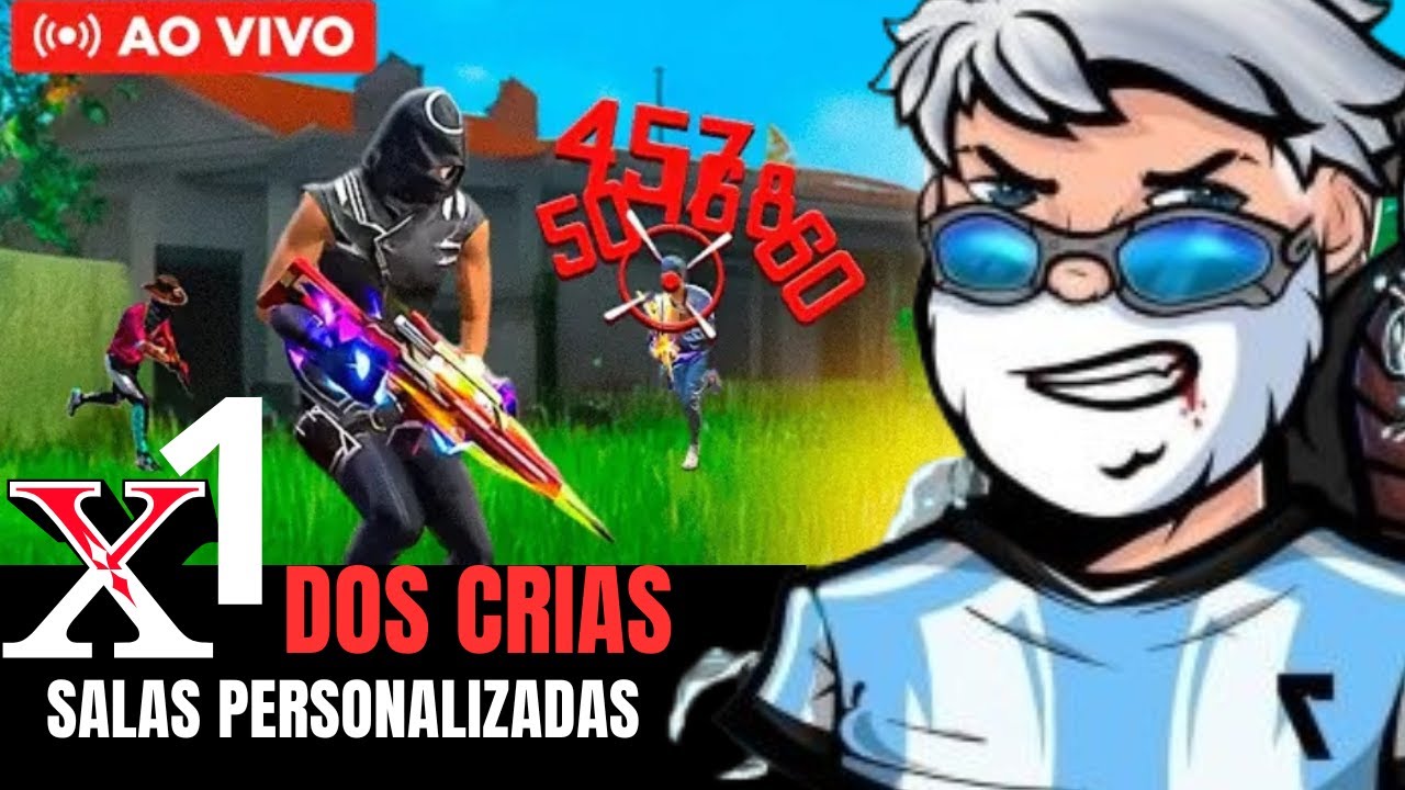 X1 Dos Crias Com os inscritos 🔥free fire Ao vivo🔥salas personalizadas revelando para Guinda TDL