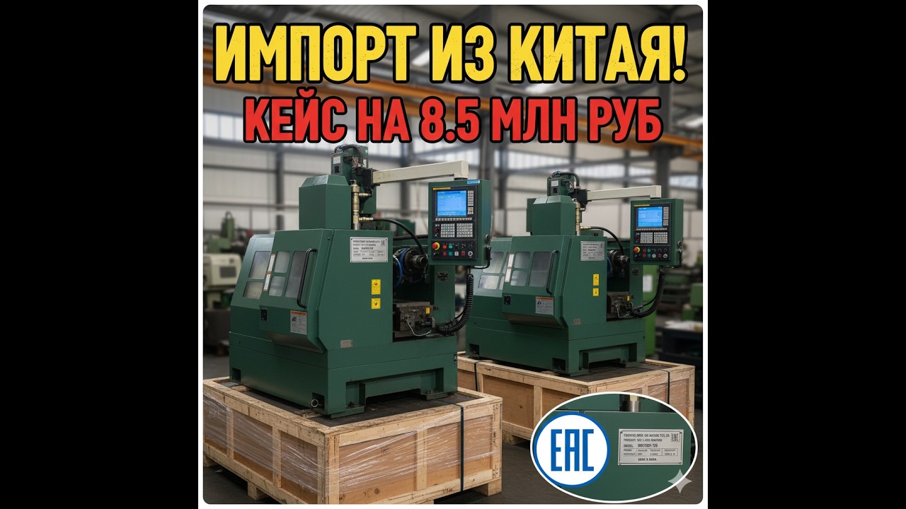 Импорт станков с ЧПУ из Китая: Разбор кейса на 8.5 млн руб