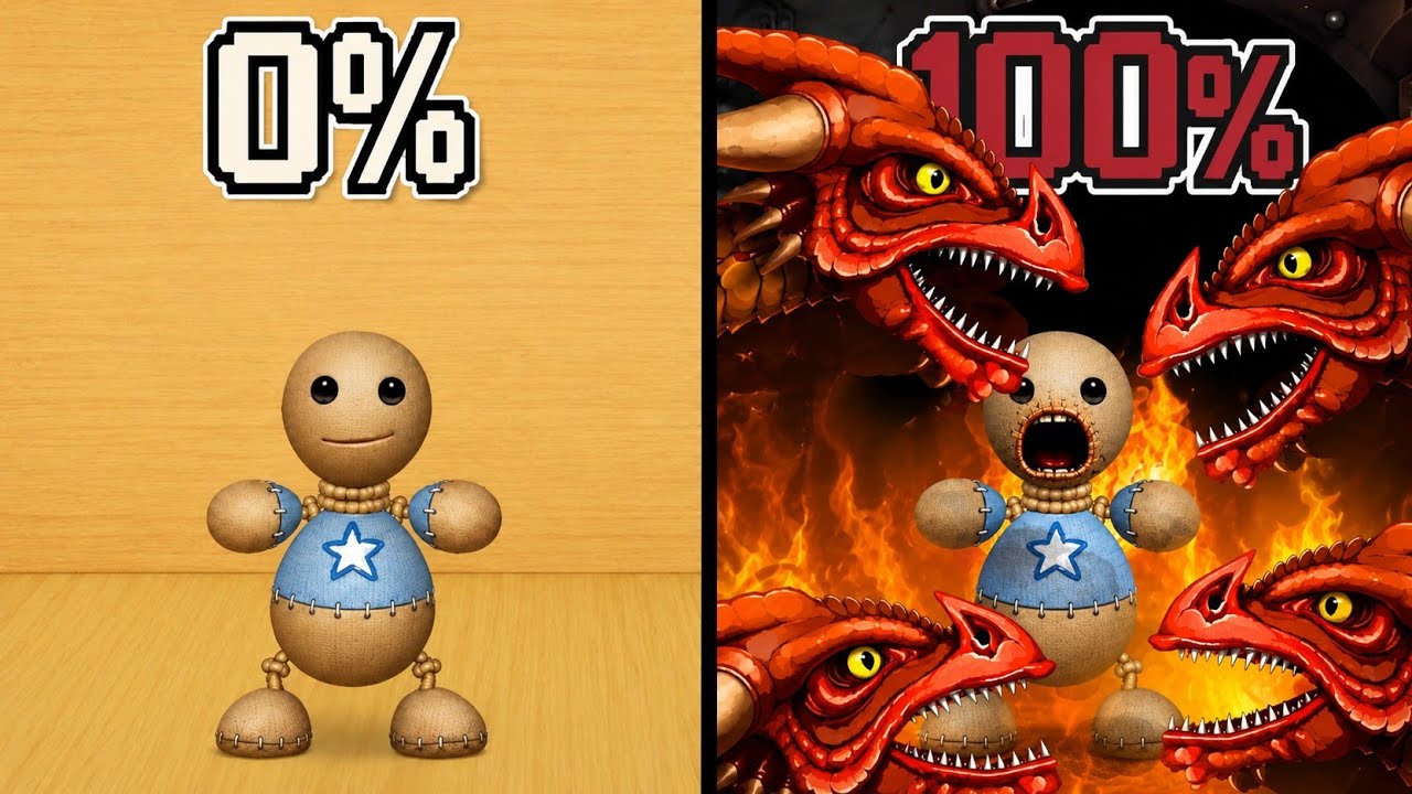 Aku Bermain 100% Kick The Buddy