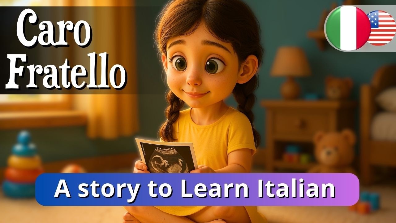 LEARN ITALIAN with a Short Story: A Sister’s Letter to Her Baby Brother