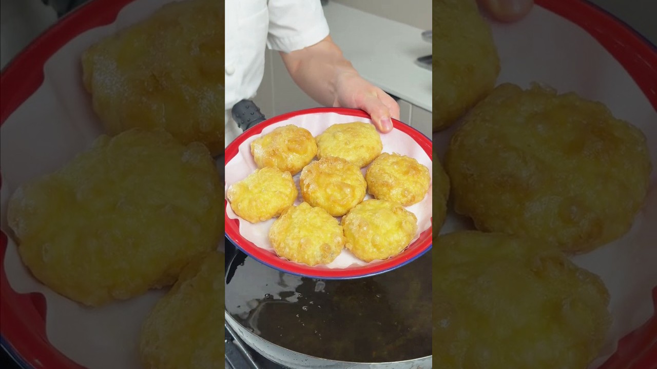 Yellow Millet Bubble Fried Cakes | Crispy Outside, Soft & Chewy Inside