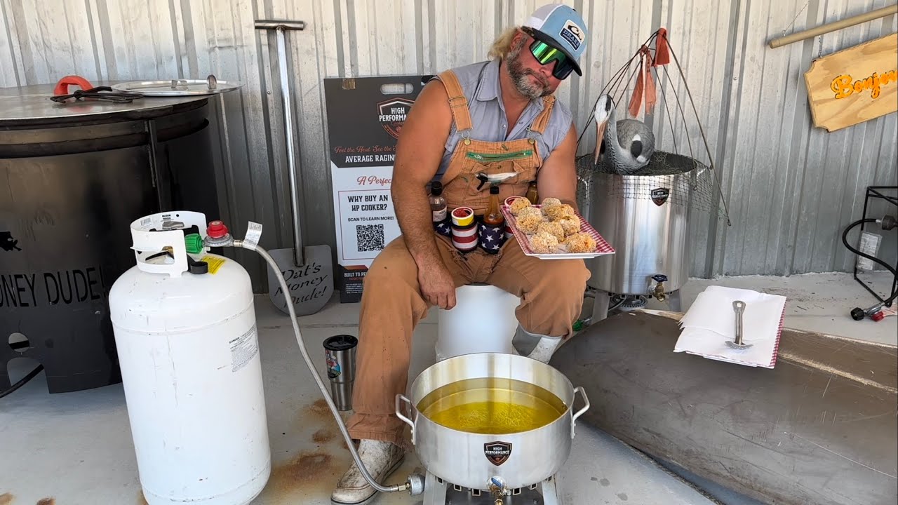 Fried Crawfish Boudin Balls!