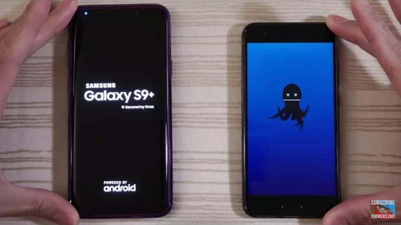Galaxy S9 Plus vs Xiaomi Mi6 with Oreo Update MIUI 9.2.3 - Speed Test!  [Tech WAR]