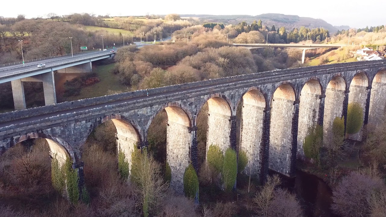 Cefn Coed Viaduct built in 1866 Merthyr Tydfil South Wales Valleys UK