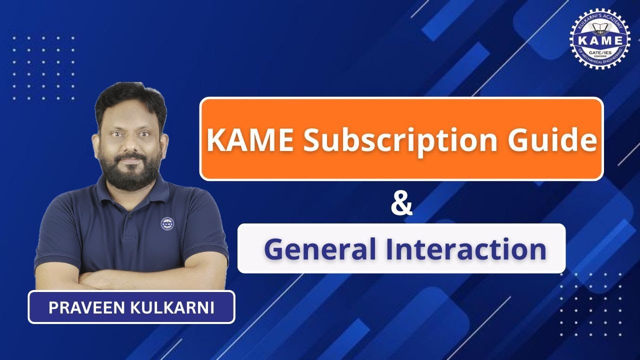 ALL ABOUT REGISTRATION FOR KAME COURSES (Details and links are available in the video description.)