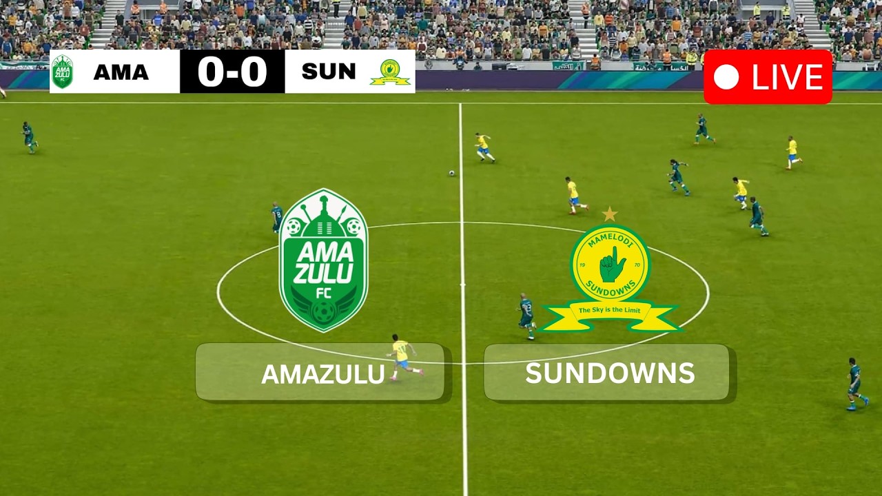 🔴 Mamelodi Sundowns vs AmaZulu |  Betway Premiership Clash | PES 2021 Match Simulation