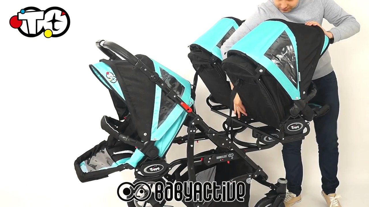 Poussette triple BabyActive TRIPPY TWINNI