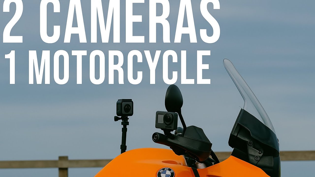 BMW R1150GS test rides 2 cameras.