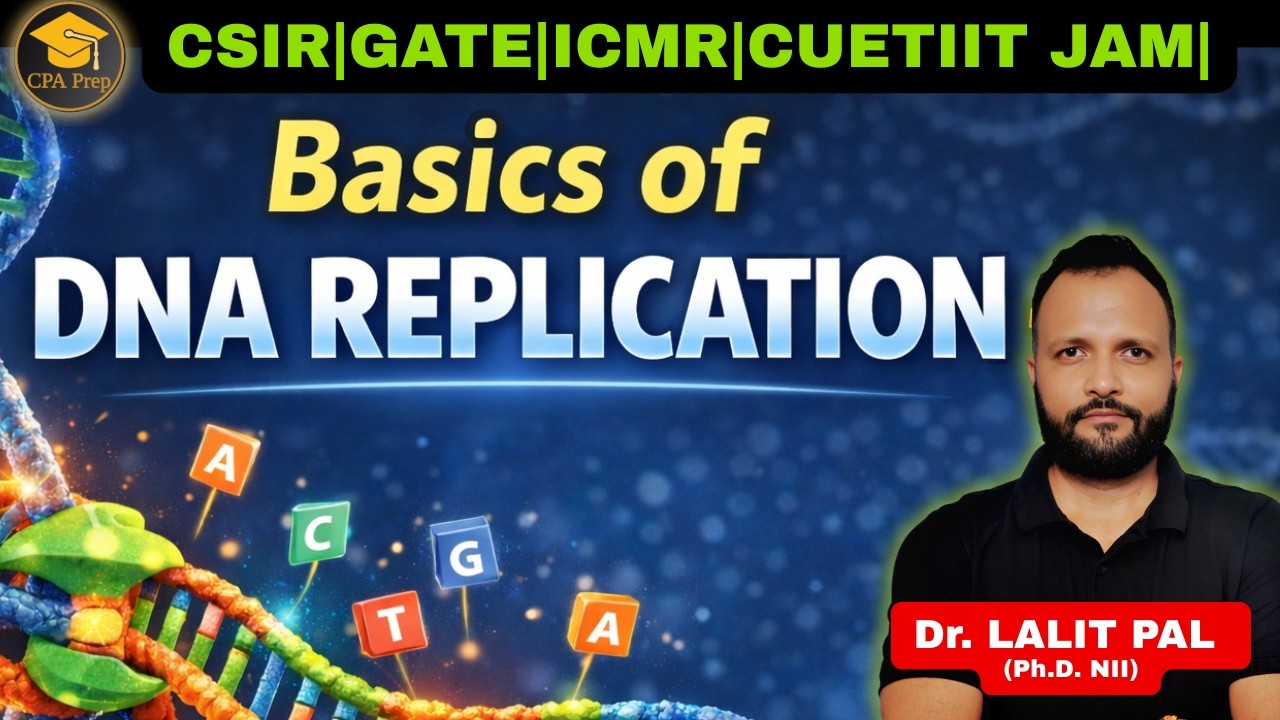 L-02 Basics of DNA replication -1| CSIR NET LIFESCIENCES | #drlalitpal