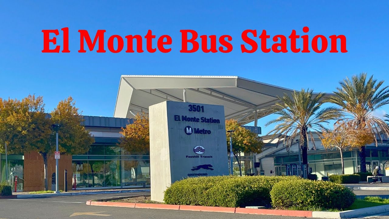 Walk along Santa Anita Ave to El Monte Bus Station in California