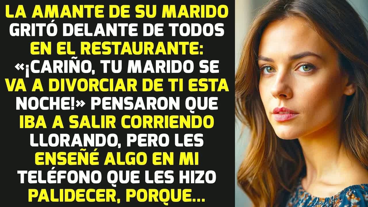 La Amante Del Marido En El Restaurante Gritó: 