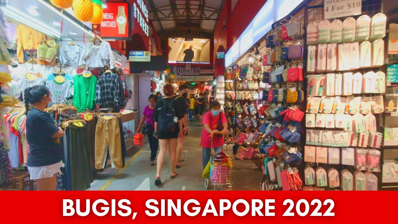 [4K] Bugis Singapore Tour 2022 | Bugis Street to Bras Basah Complex