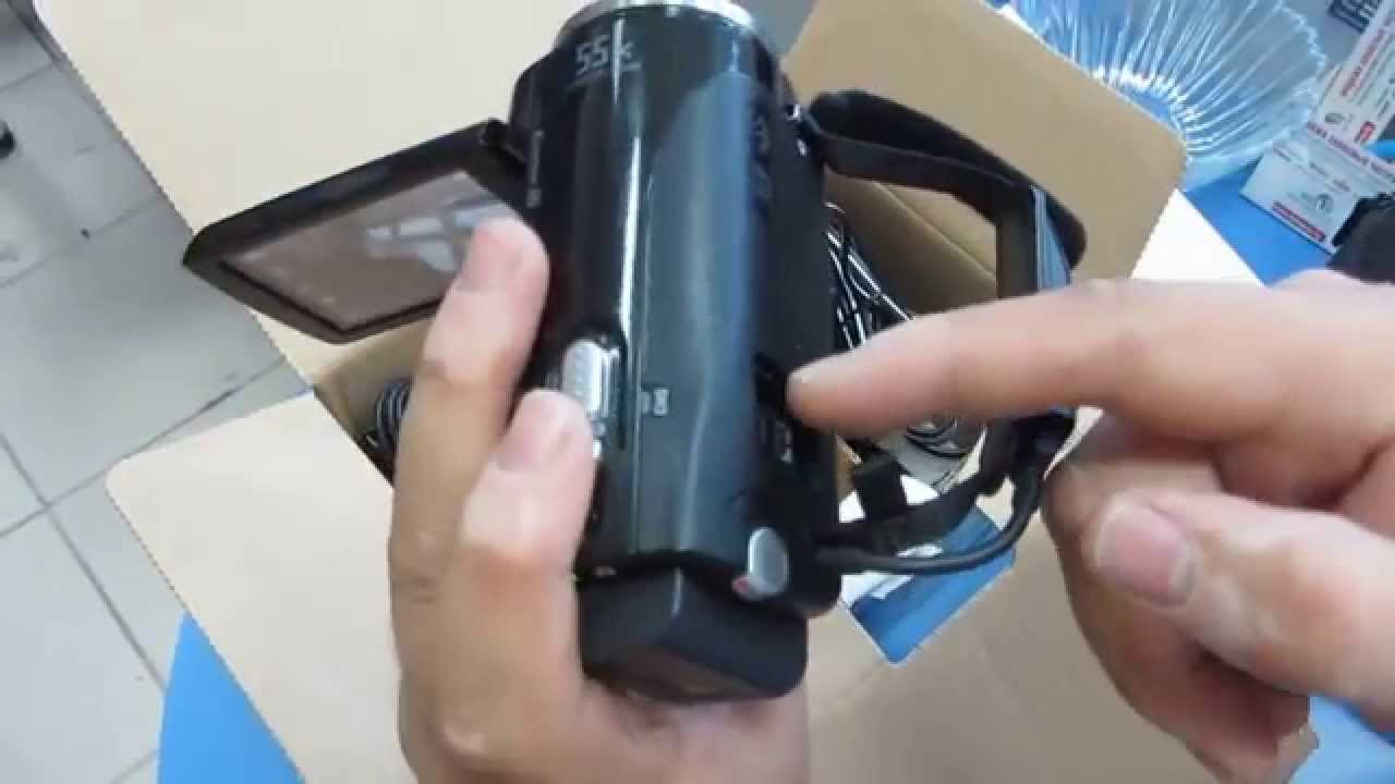 Видеокамера  Обзор видеокамеры hdr cx250e  Camcorder  Review camcorder hdr cx250e