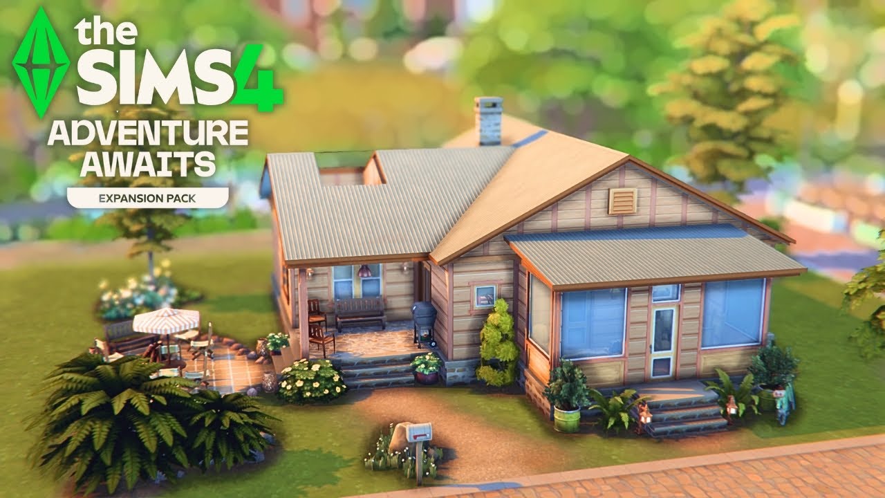 Adorable Two Bedroom Cabin! | Basegame + Adventure Awaits ONLY! | The Sims 4 | NoCC | SPEED Build