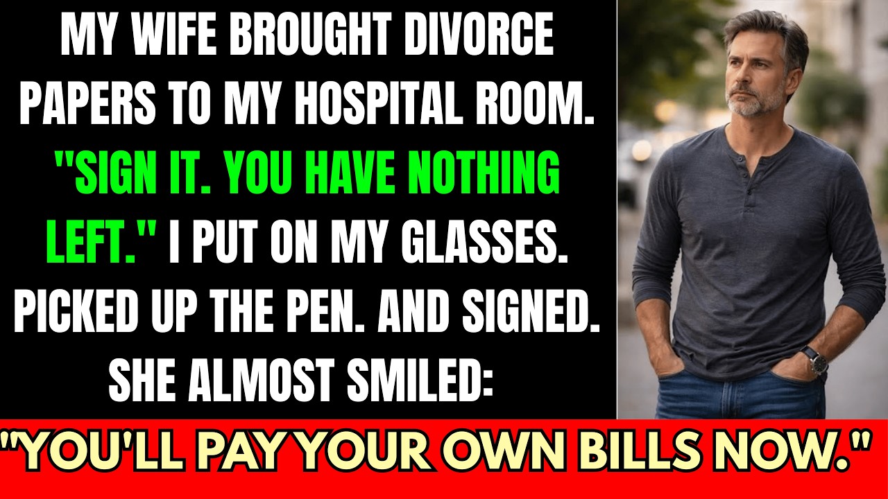 Recovering From Heart Surgery, My Wife Slid Divorce Papers Across My Hospital Tray — She Never Kn...