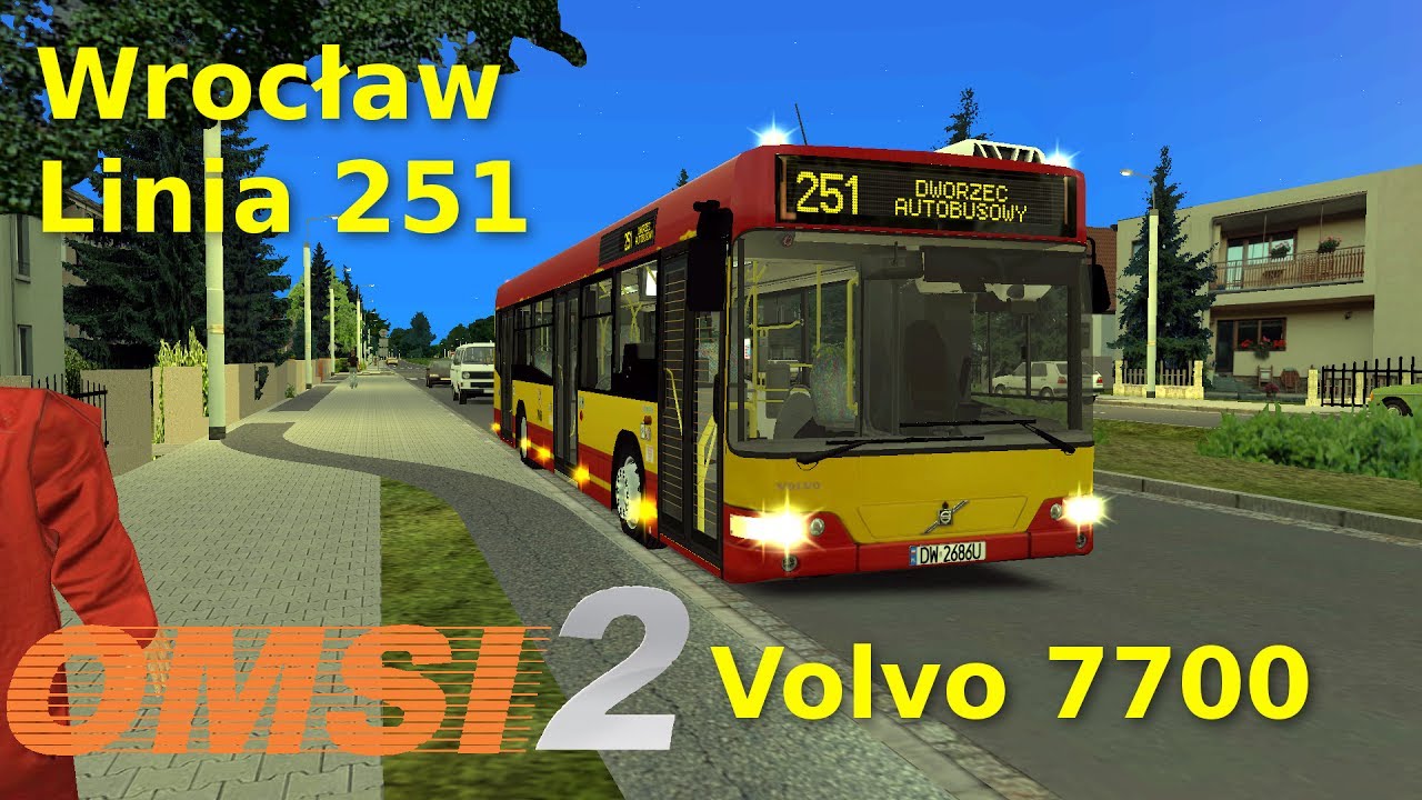 Volvo 7700 - Wrocław Linia 251 (Breslau) OMSI 2