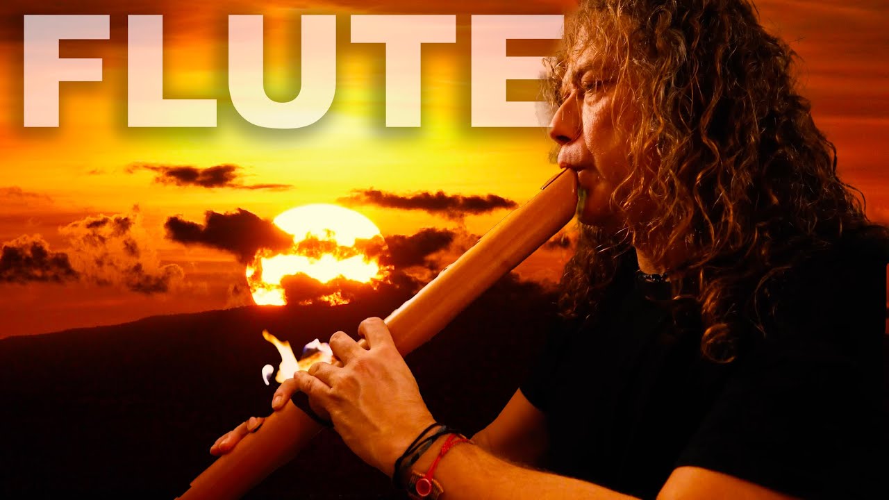 Peaceful Sleep with Native American Flute and Cozy Fireplace Ambience