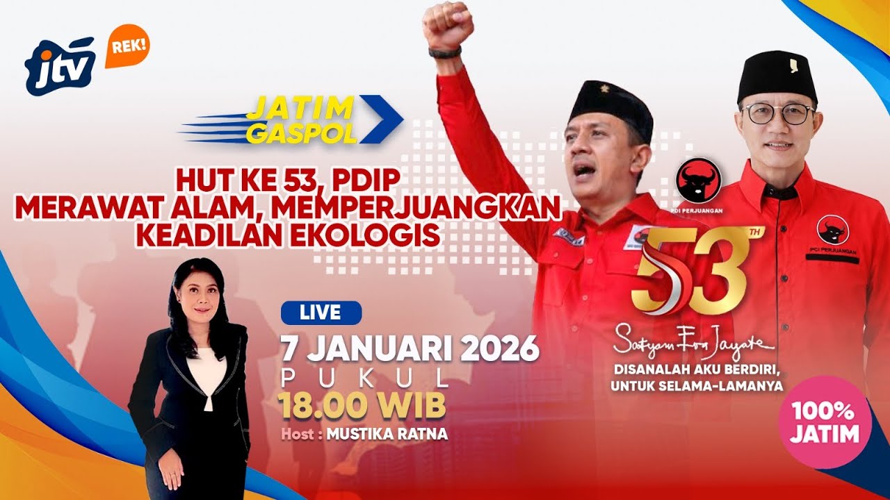 HUT KE-53 PDIP MERAWAT ALAM, MEMPERJUANGKAN KEADILAN EKOLOGIS