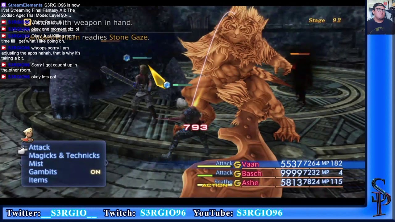 Final Fantasy XII: The Zodiac Age. Trial Mode: Level 92