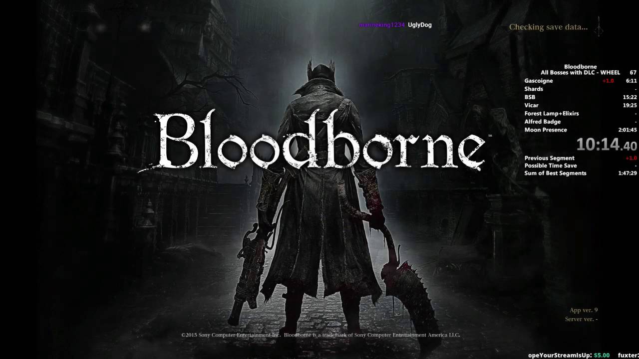 Bloodborne All Bosses Logarius Wheel Speedrun