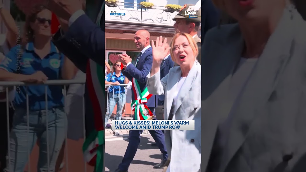 Meloni Kissed By Women Supporter Amid Trump Row