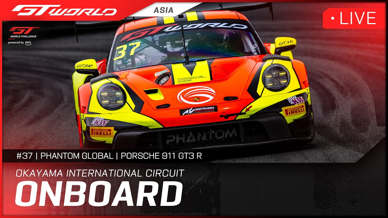 LIVE ONBOARD | Qualifying | Okayama | #37 Phantom Global Porsche 911 | 2026 GT World Challenge Asia