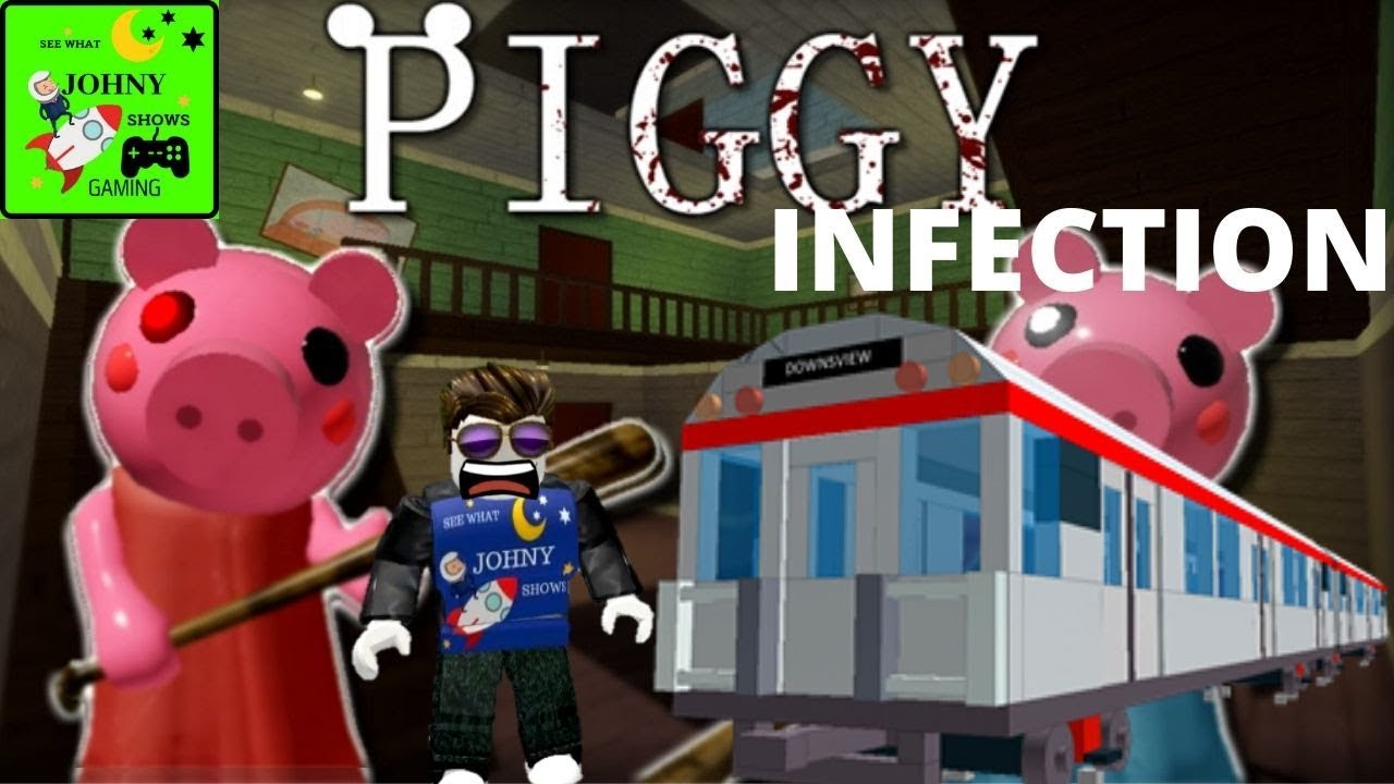 Johny Shows Roblox Piggy Infection Metro Subway Train Escape