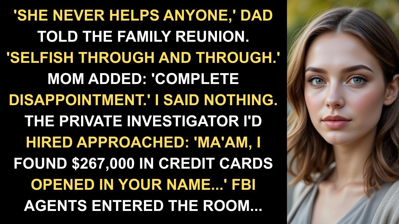 At the Family Reunion, My Parents Said 