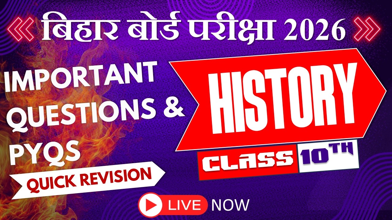 CLASS 10TH | HISTORY | IMPORTANT QUESTIONS & PYQS | BY DHRUV KUMAR ALOK