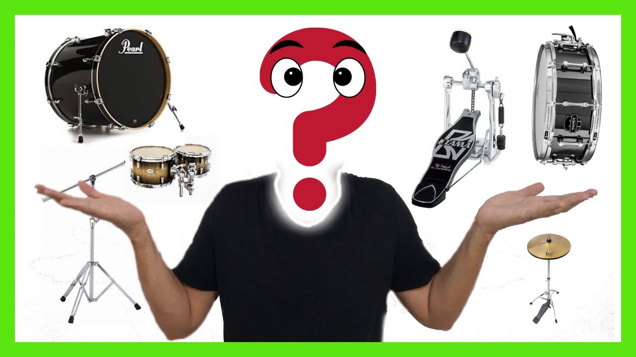 Como se le llama a las PARTES de una BATERIA ACUSTICA 🤔