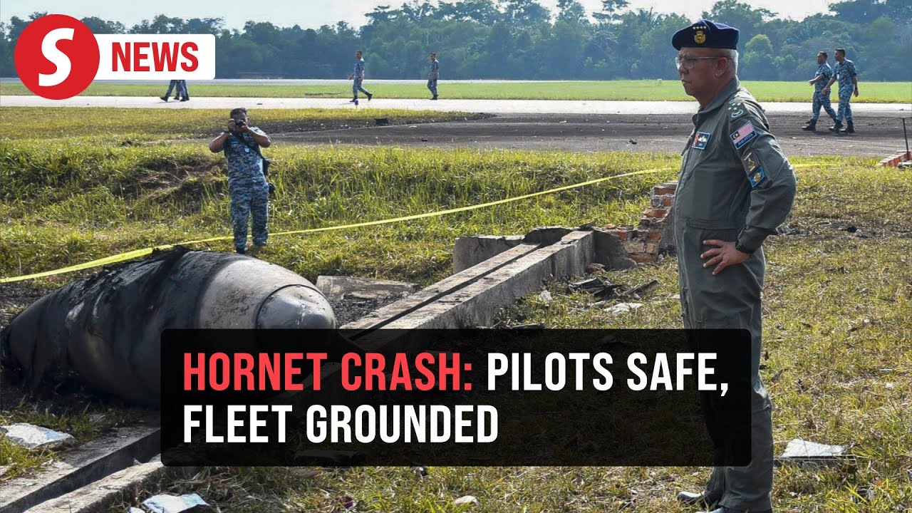 Kuantan Hornet crash: Pilot, co-pilot ejected safely, fleet temporarily grounded