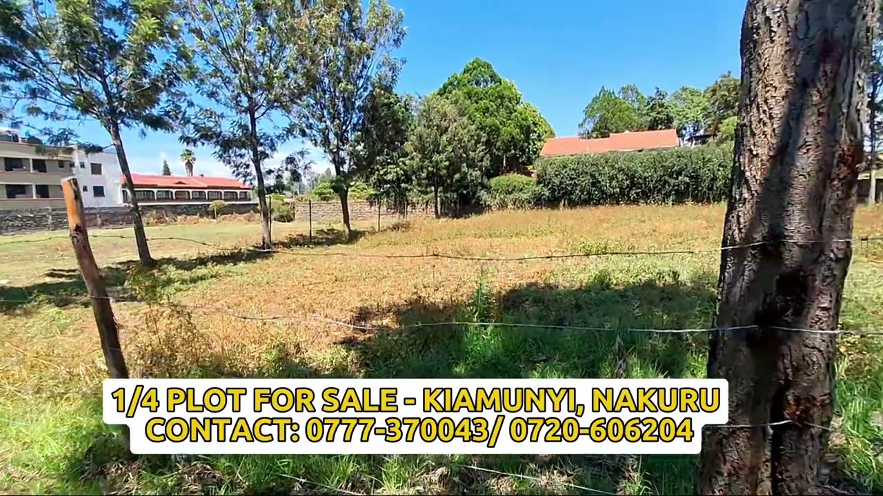 1/4 PLOT FOR SALE - KIAMUNYI, NAKURU