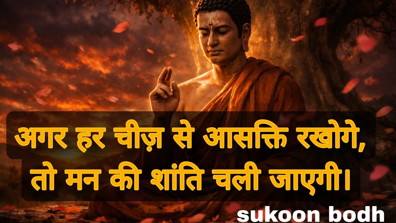 अगर हर चीज़ से आसक्ति रखोगे, तो मन की शांति चली जाएगी  everything, you will lose your inner peace.