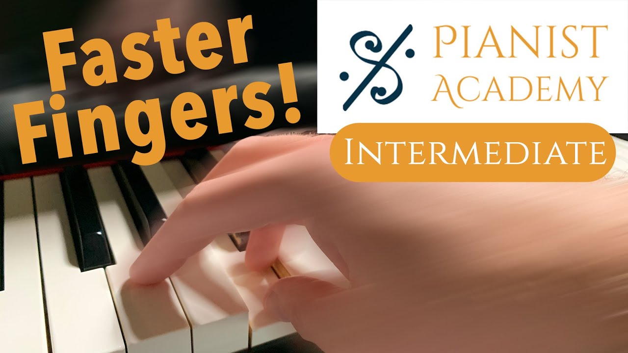 Упражнение на скорость пальцев (даже в повторении!) для фортепиано | Урок для среднего уровня | А...