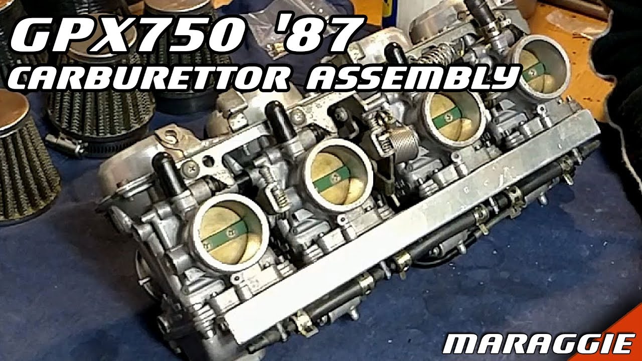 Kawasaki GPX750 1987 - How to assemble carburettors