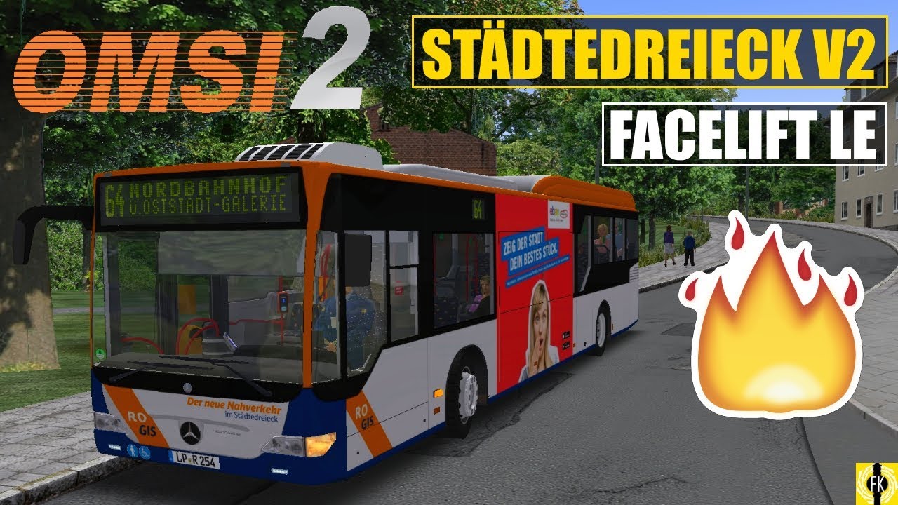 OMSI 2 [60 FPS] - FACELIFT LE Mod im STÄDTEDREIECK - Let's Play Omsi 2 [#381]