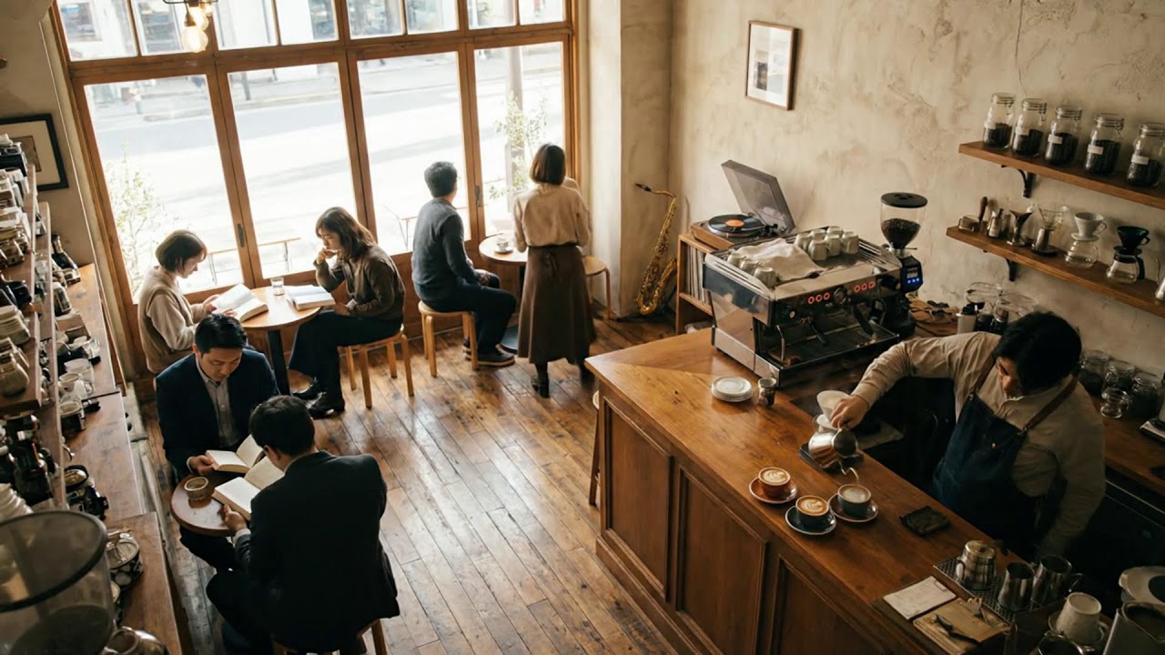 봄 재즈와 함께하는 고요한 커피 휴식 ☕🌸