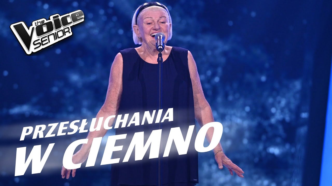 Joanna Macholl | &bdquo;Jak ten śnieg pada (Tombe la neige)&rdquo; | Przesłuchania w ciemno | The Voice Senior 5