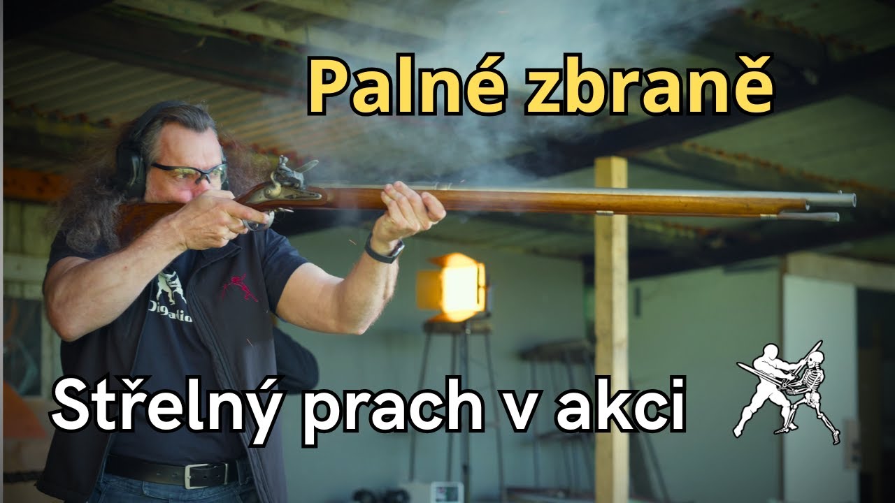 Zbraně na černý prach ze zámku Frýdlant v praxi – ukázka střelby!