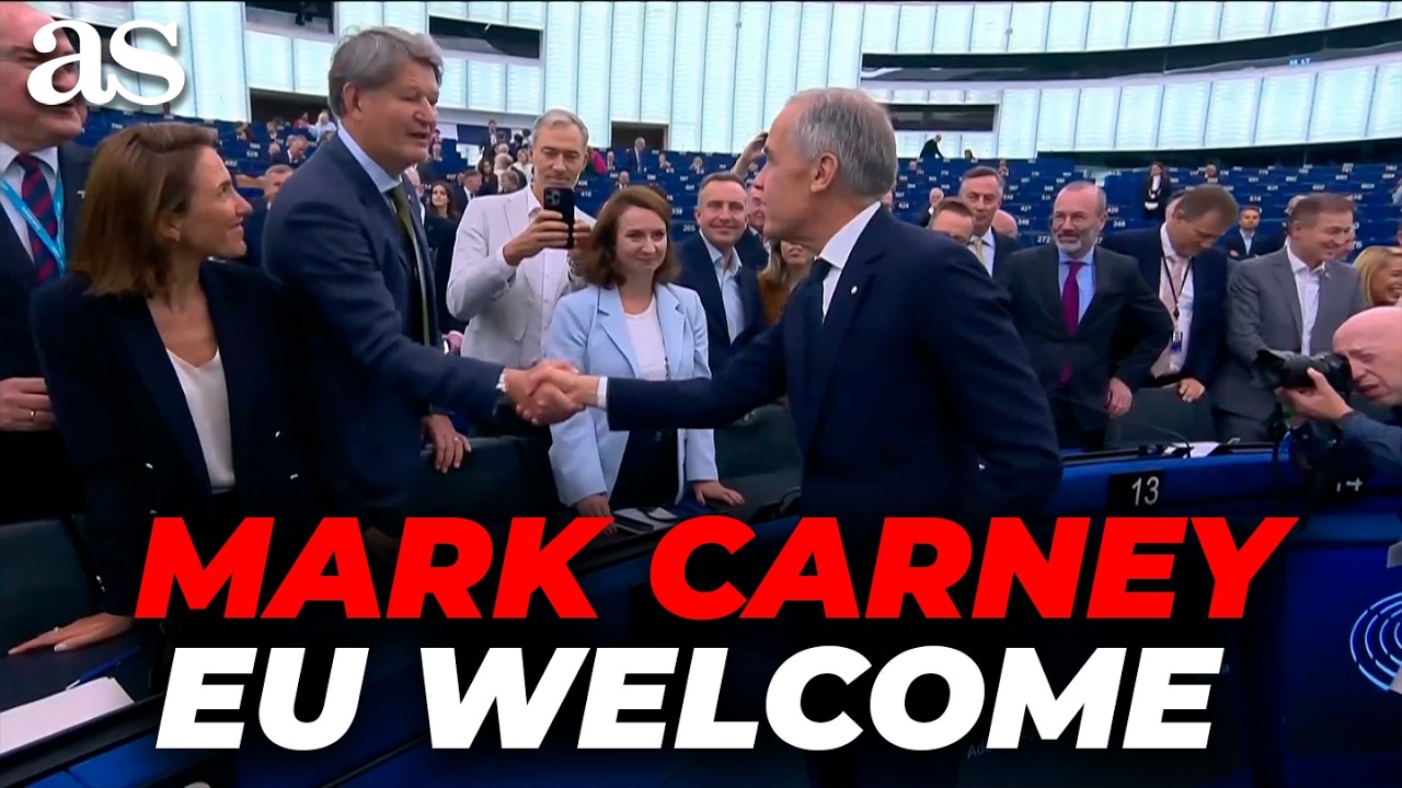MARK CARNEY gets a STUNNING 6-MINUTE WELCOME at the EUROPEAN PARLIAMENT