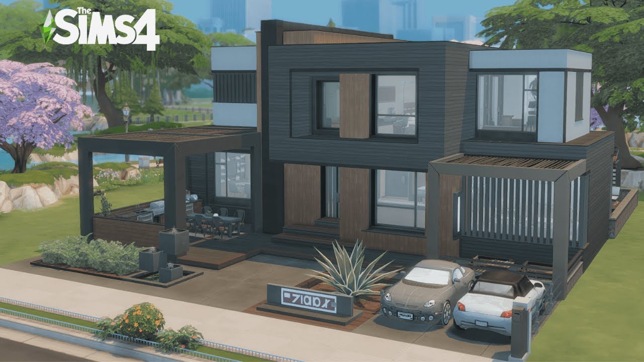 Modern House 🍃 | The Sims 4 | Stop Motion Build | No CC