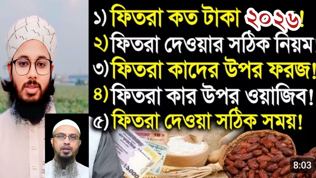 ফিতরা কিভাবে আদায় করবেন কাদের উপর পেটটা দেওয়া উচিত Muslim Tune Waz Media 24 is live