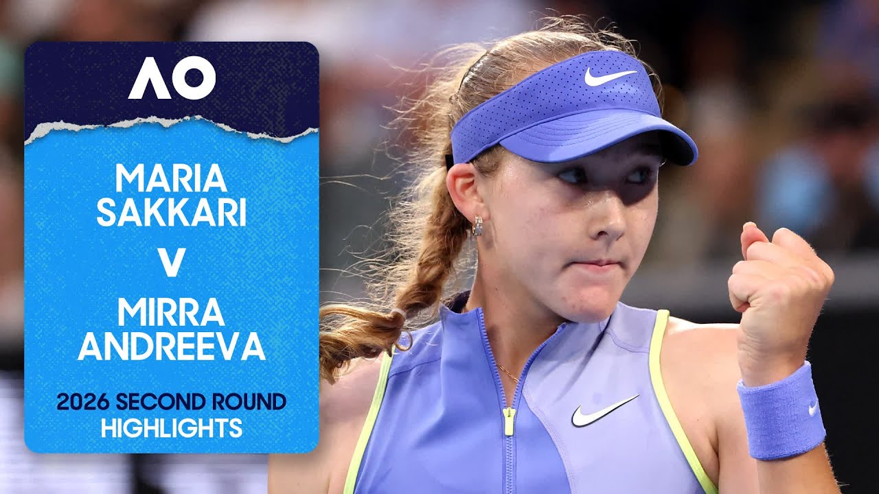 Maria Sakkari v Mirra Andreeva Highlights | Australian Open 2026 Second Round