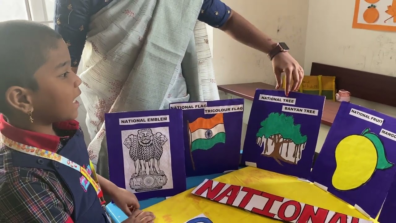 National symbols project by our UKG children