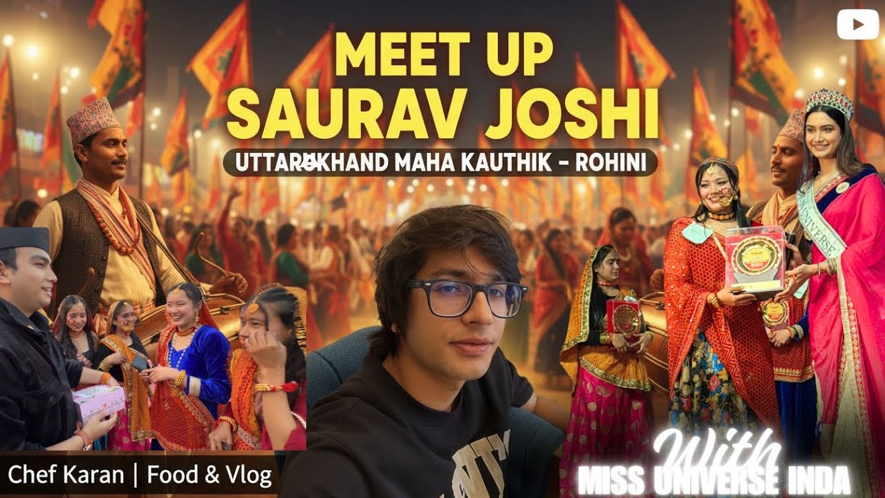 I Met Sourav Joshi & Miss Universe India 2024 😍 | Maha Kauthik Uttarakhand Rohini 2026 