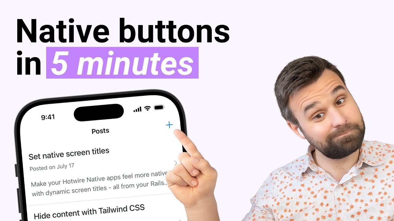 Add a native button to your Hotwire Native app (step-by-step)